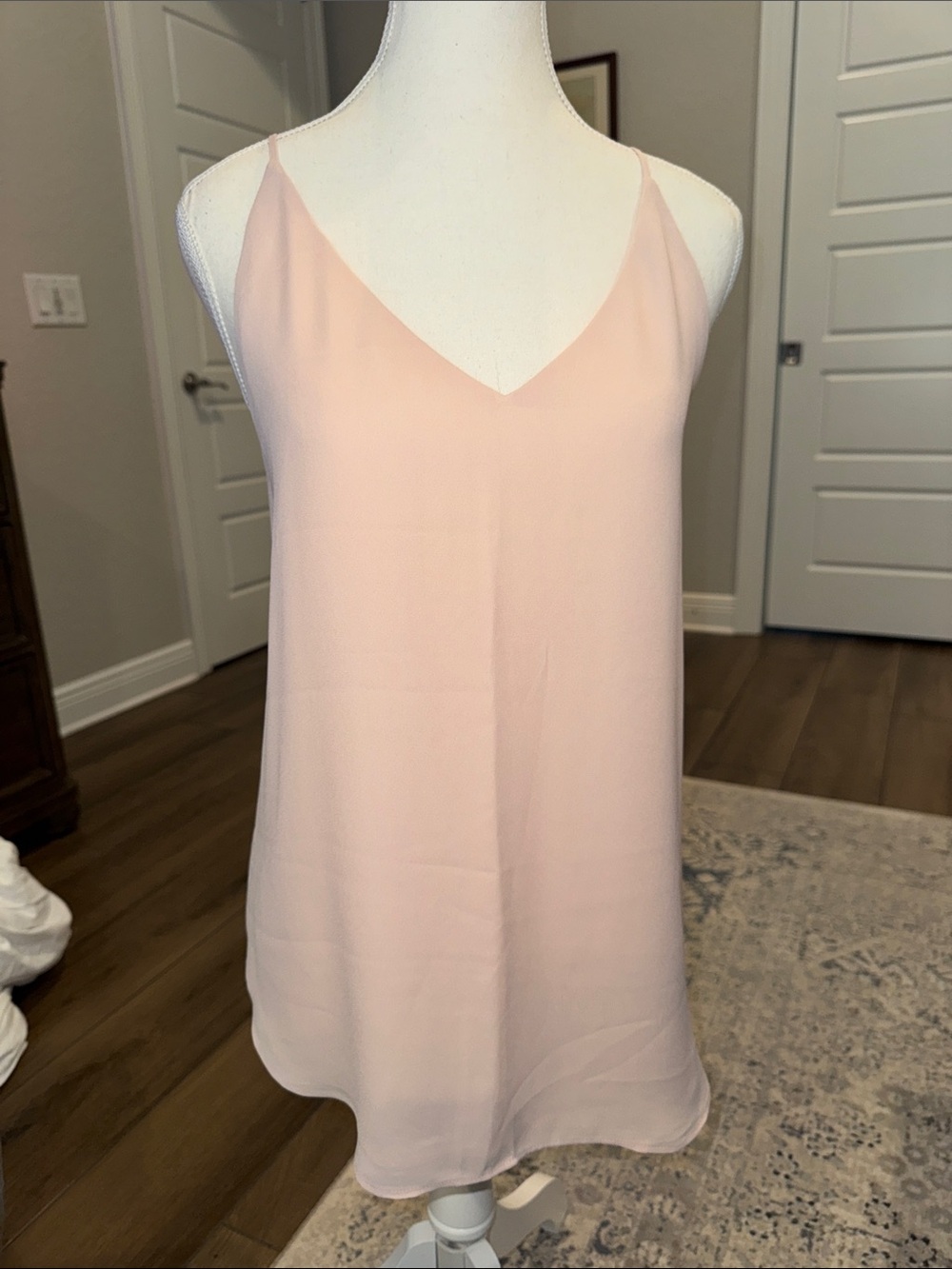 LOFT Pale Pink V-Neck Spaghetti Strap Camisole